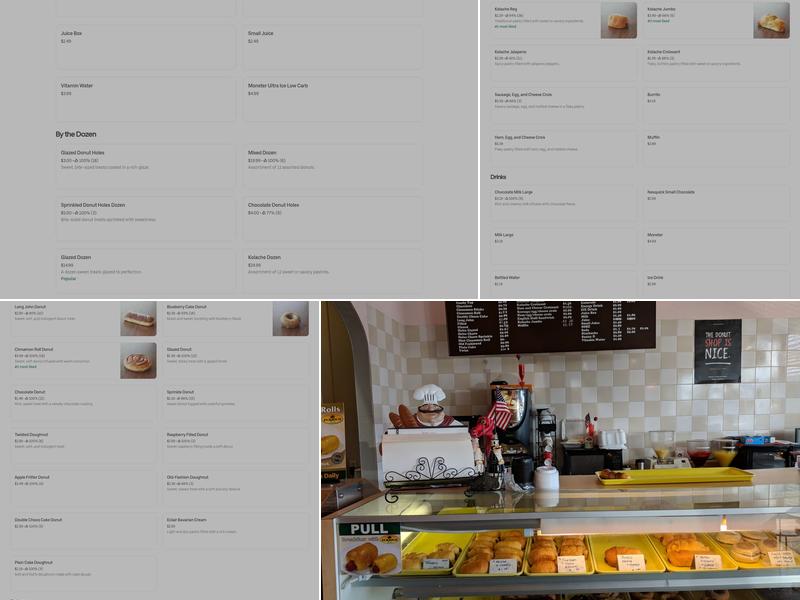Forest Donuts Menu