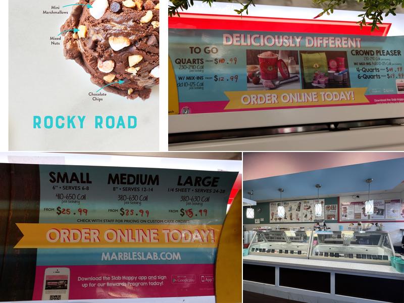 Marble Slab Creamery Menu