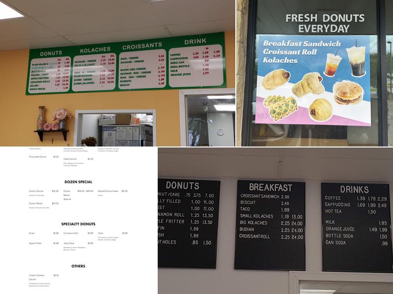 Master Donuts Menu