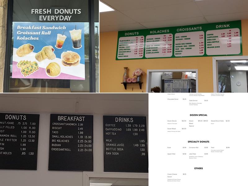 Master Donuts Menu