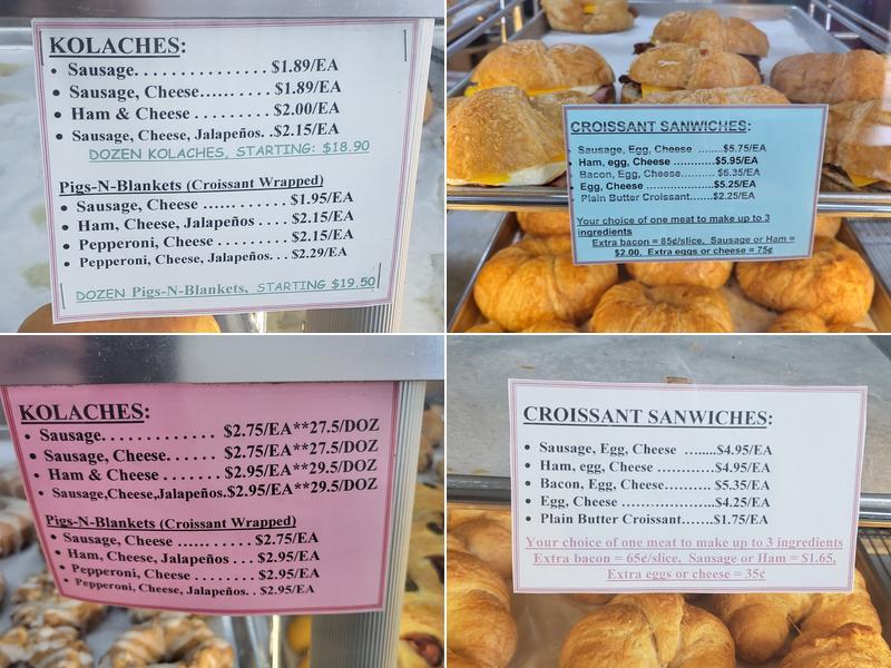 K C Donut Store Menu