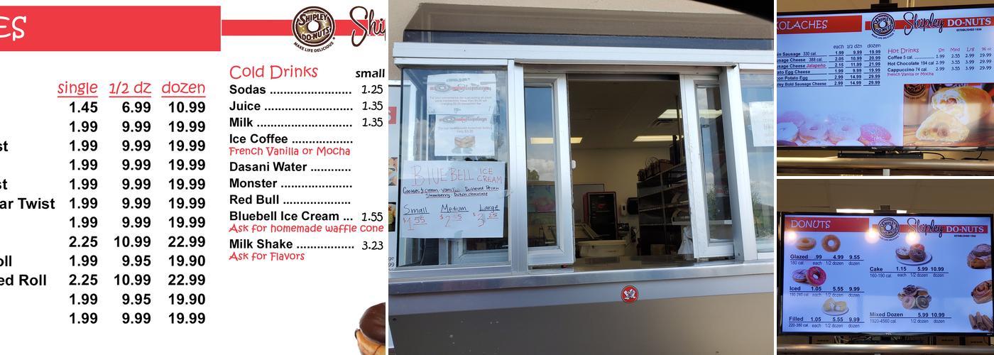 Shipley Do-Nuts Menu