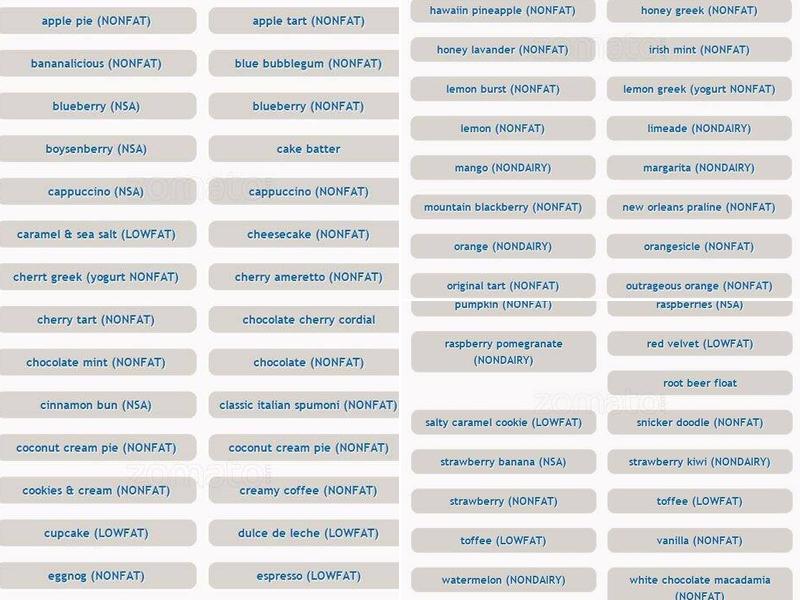 Yo So Cool Menu