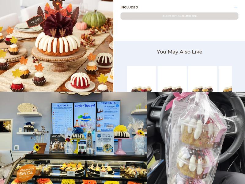 Nothing Bundt Cakes Menu