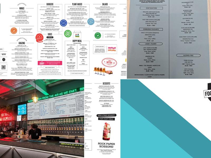 BrewDog DogHouse Edinburgh Bar & Terrace Menu