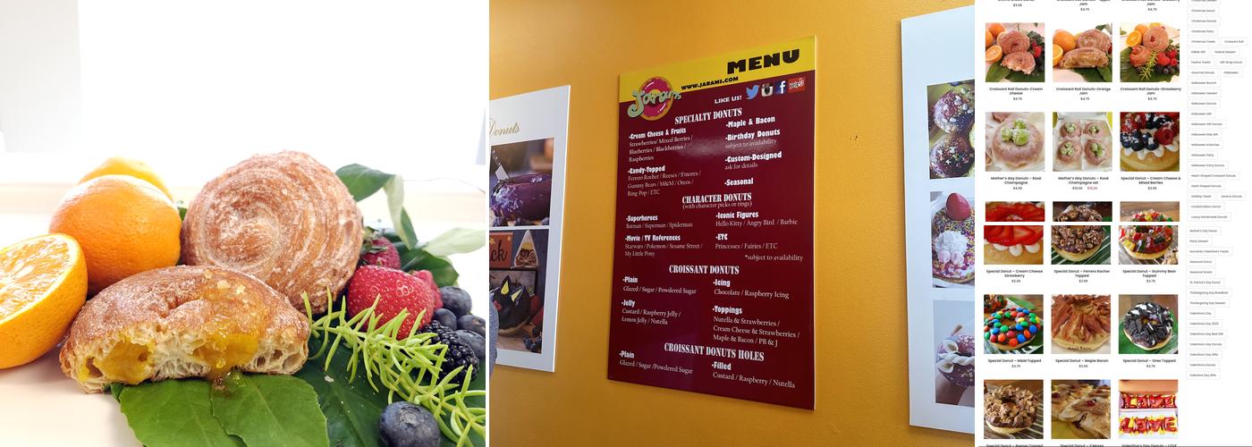 JARAMS DONUTS Menu