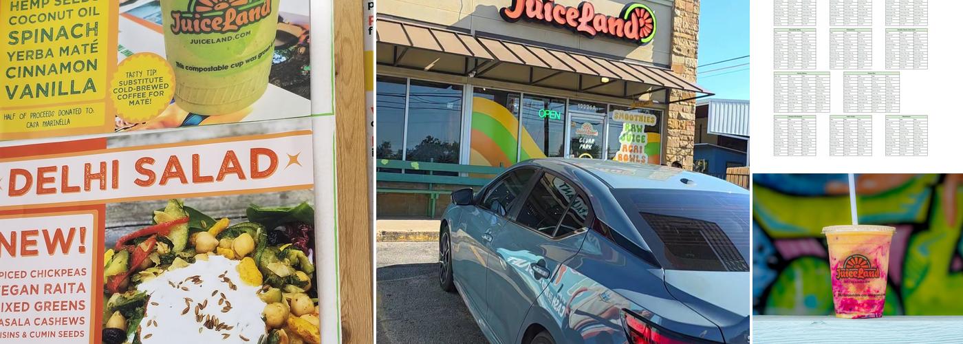JuiceLand Menu