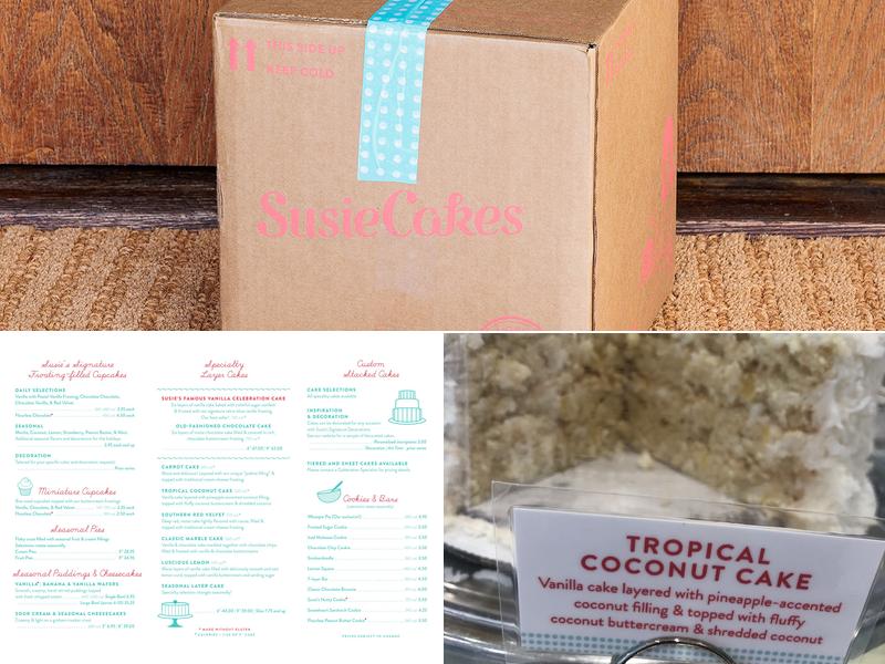 SusieCakes - Fort Worth Menu