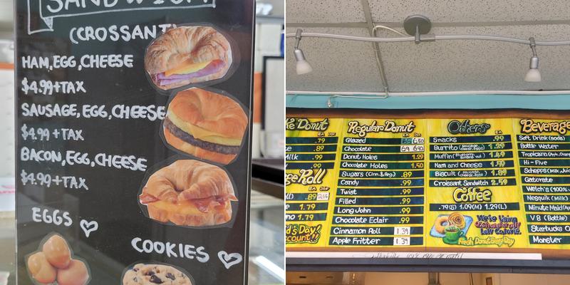 Donuts N Coffee Menu