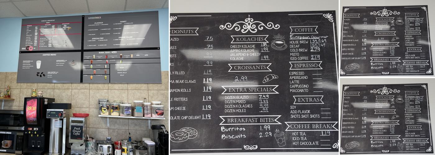 Nates Donuts & Coffee Menu