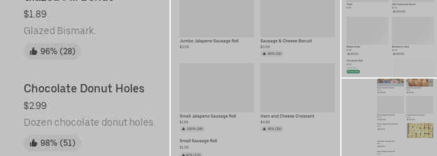 Donuts Delight Menu