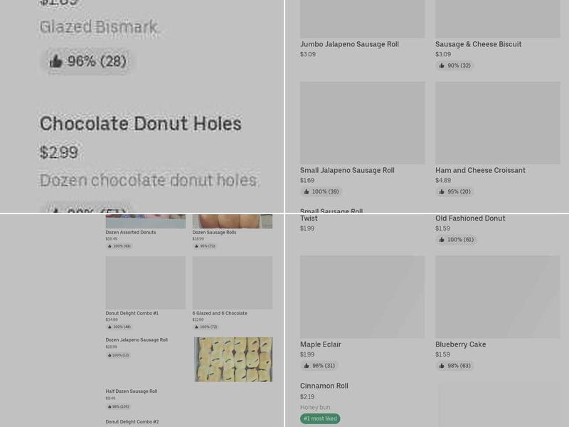 Donuts Delight Menu