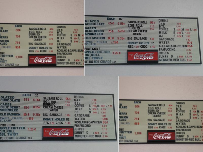 Ann's Donuts Menu