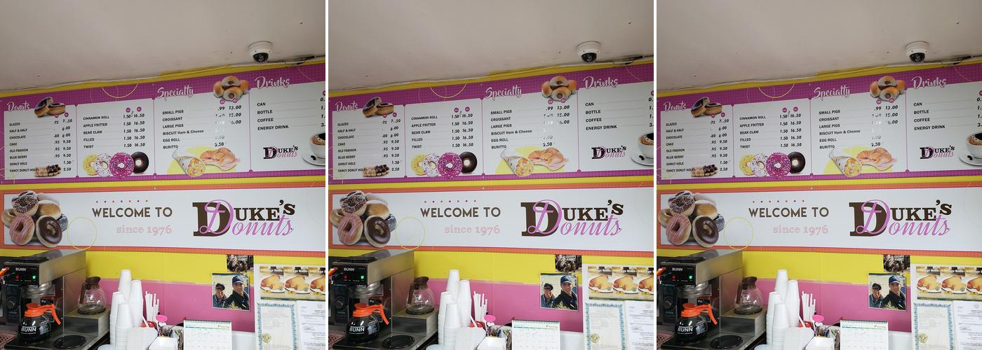 Duke's Donuts Menu