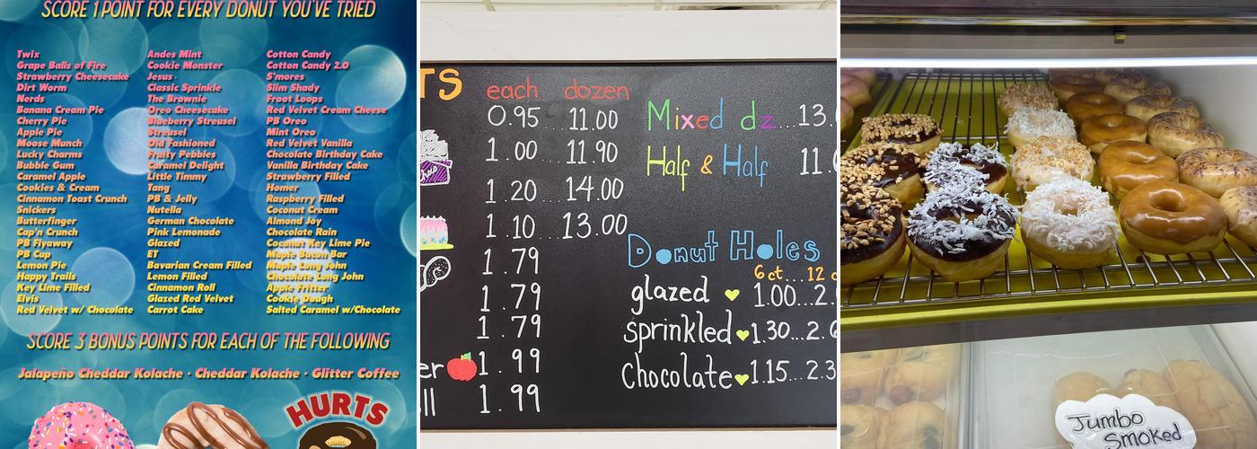 Donut Palace Menu