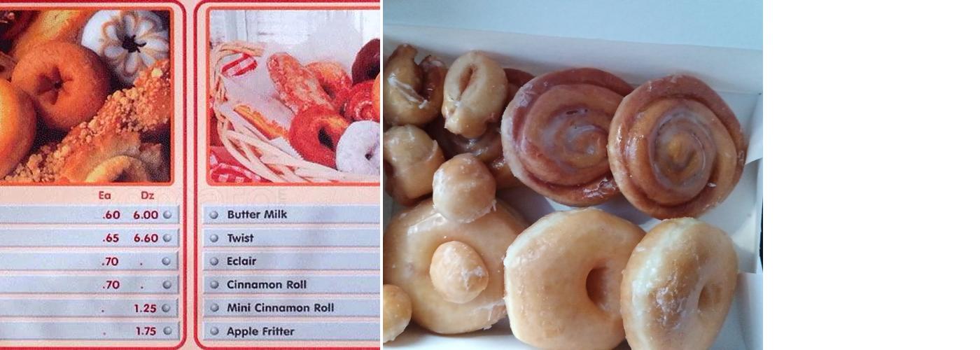 K Donuts Menu