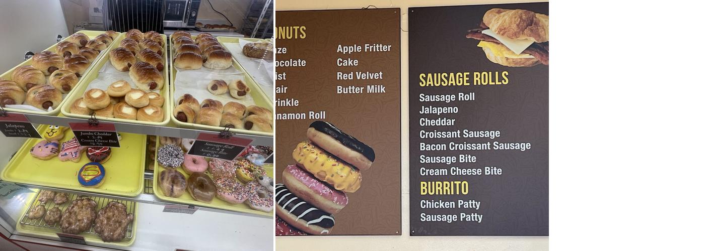 A-One Donuts Menu