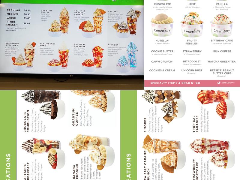 Creamistry Menu