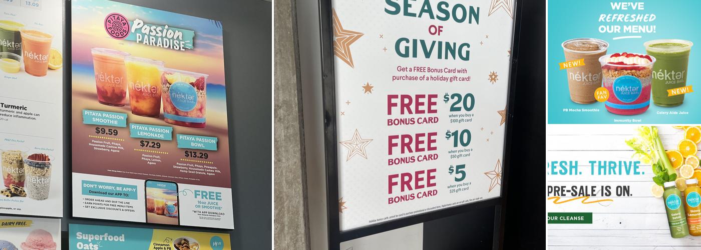 Nekter Juice Bar Menu