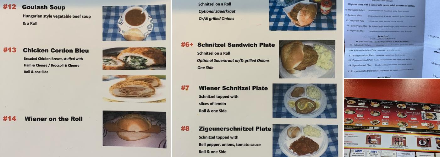 Peter's German Grill & Bakery Menu