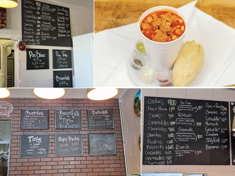 La Moderna Bakery Menu