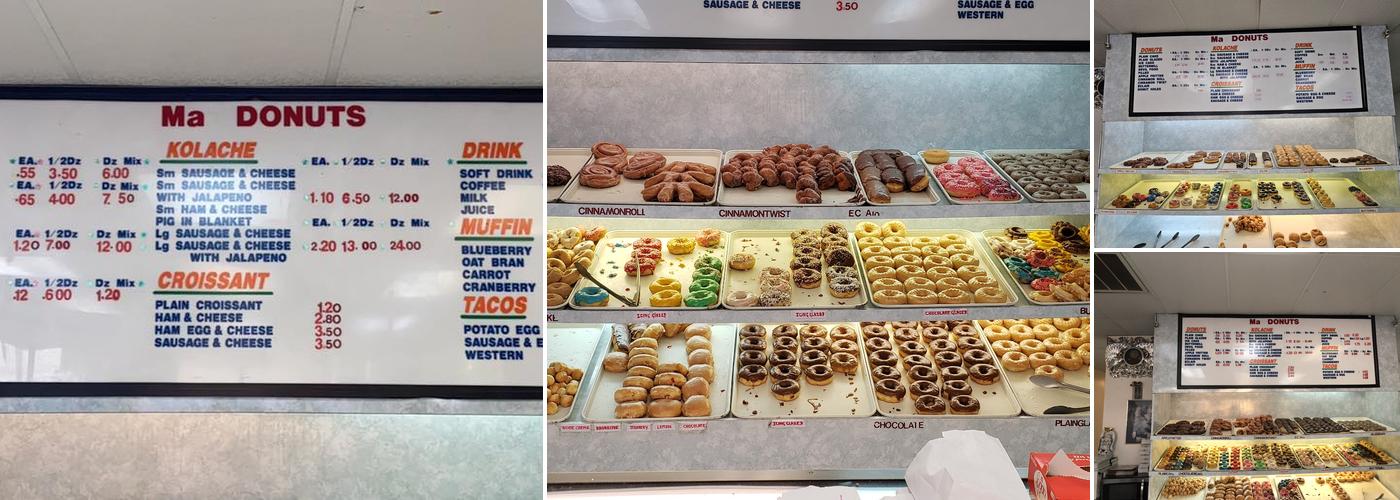 Ma Donuts Menu