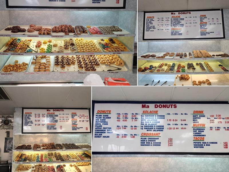 Ma Donuts Menu