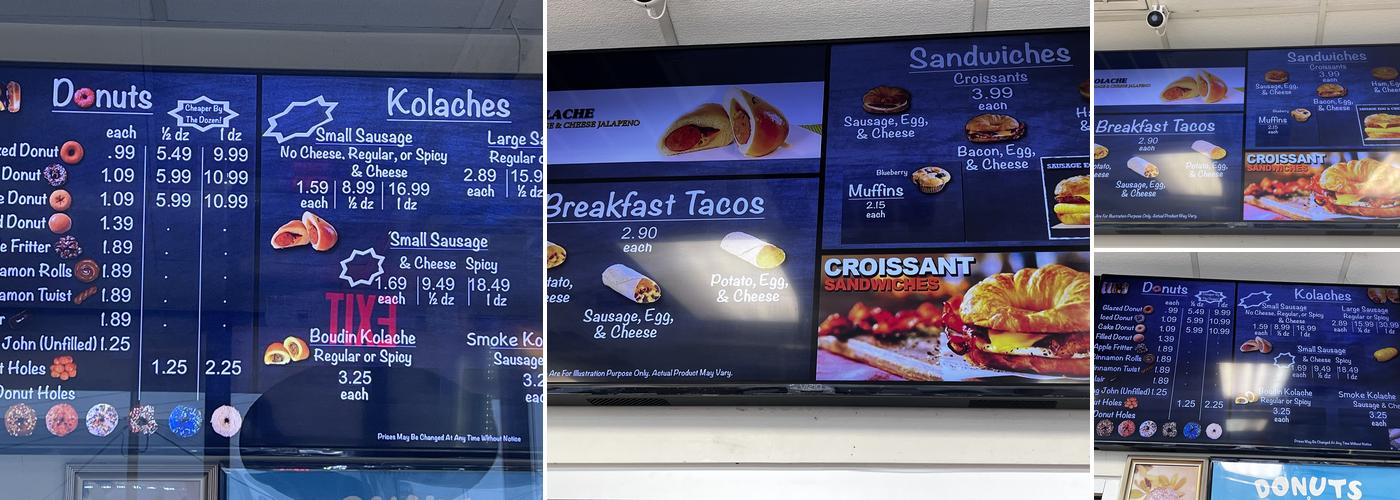 Top Donuts Menu