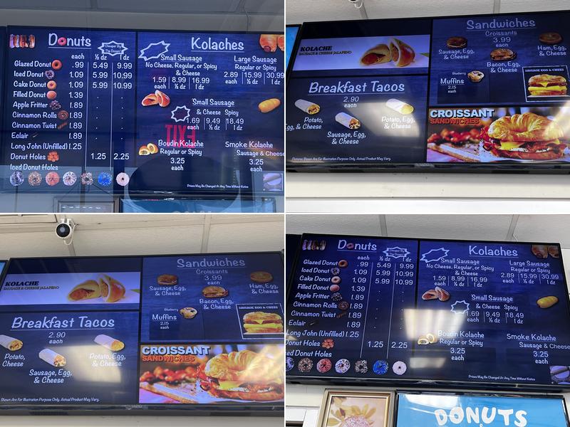 Top Donuts Menu