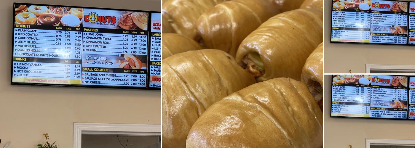 Happy Donuts Menu