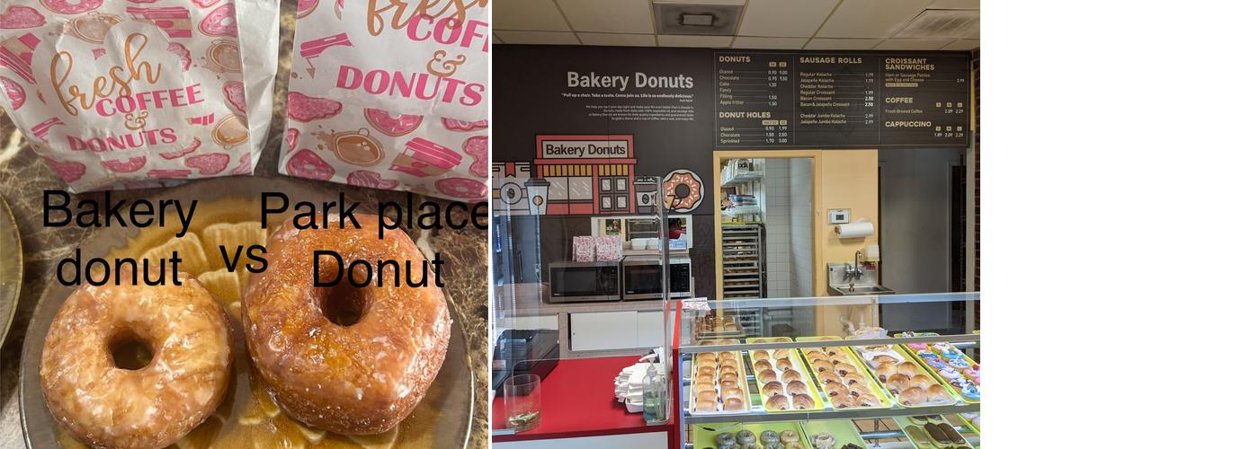 Bakery Donuts Menu