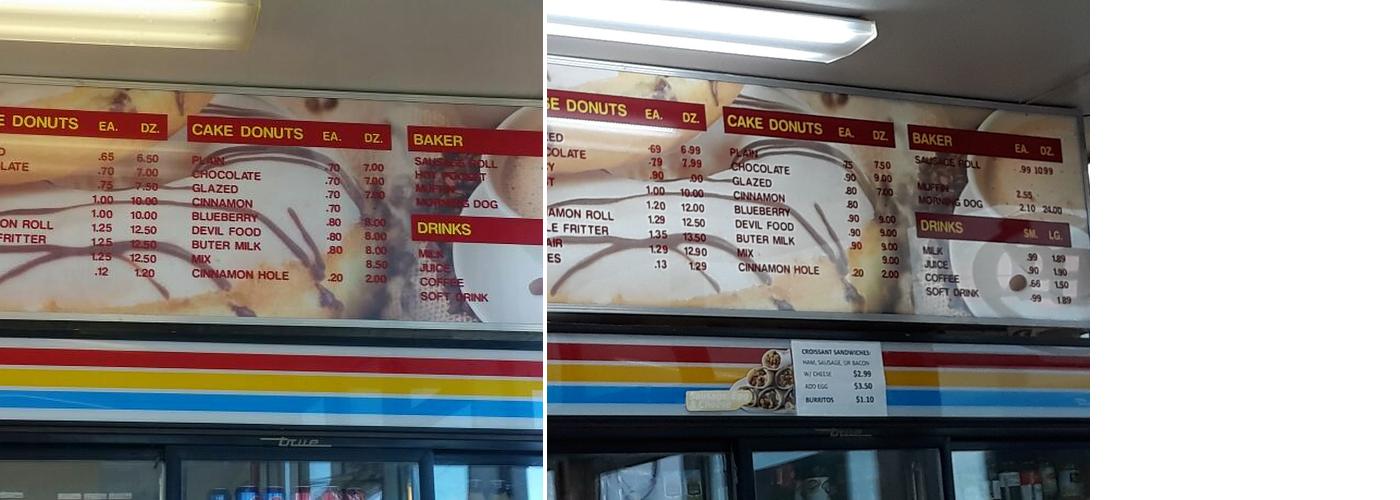 Donuts Express Menu