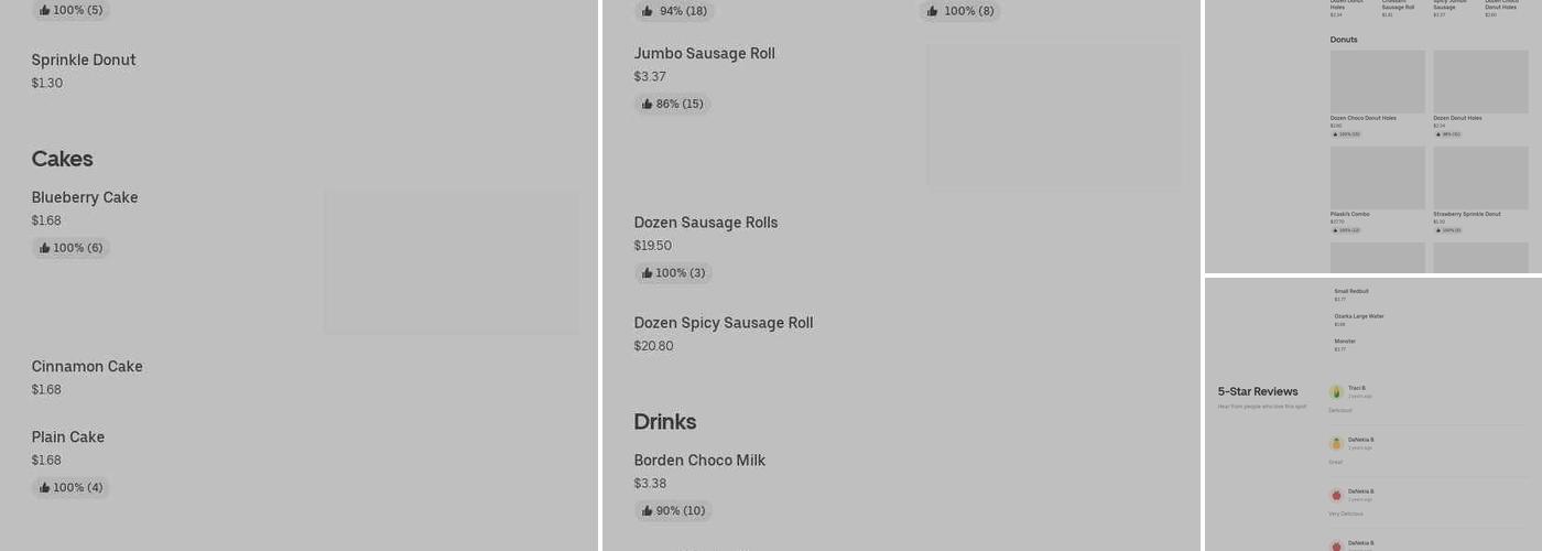 Pilaski's Donuts Menu