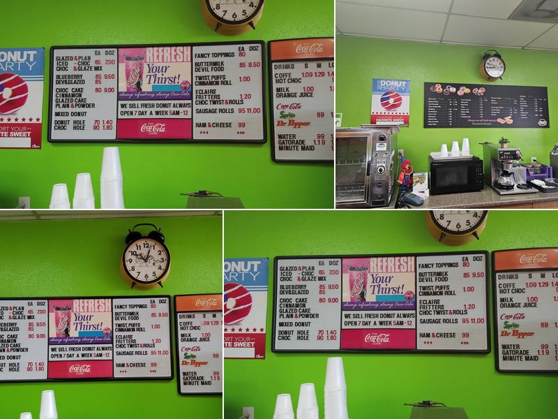 Wonderful Donuts Menu