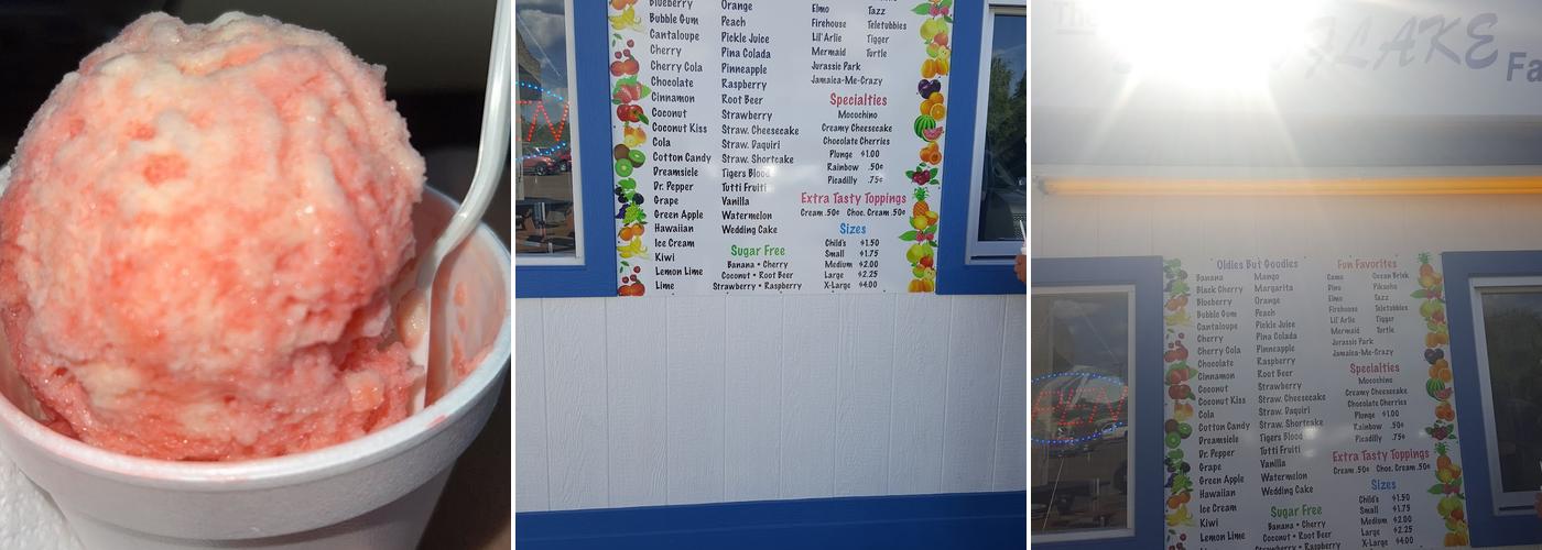 Snowflake Factory Menu