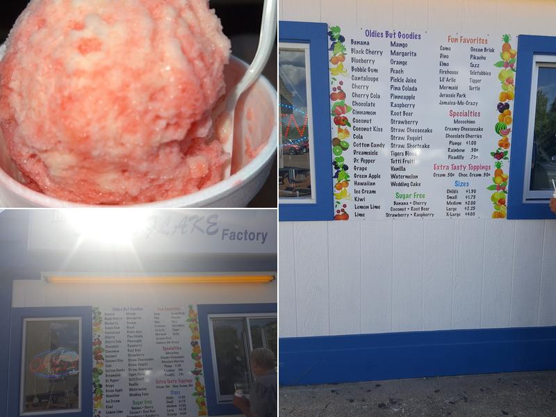 Snowflake Factory Menu