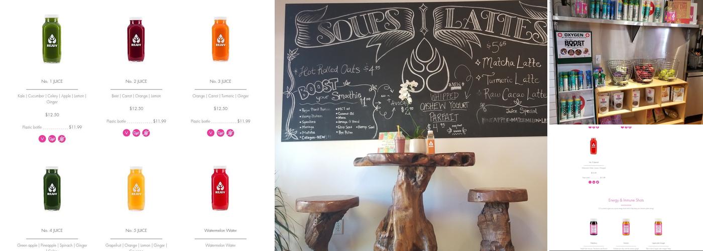 Rejuv Juice Menu