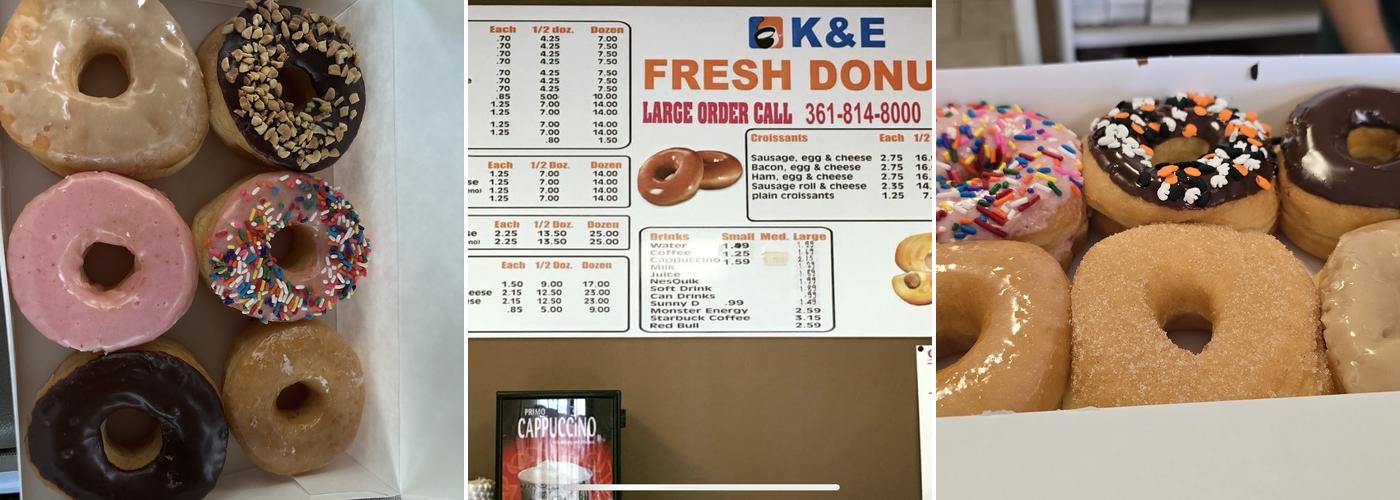K&E Fresh Donuts Menu