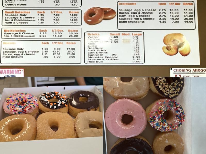 K&E Fresh Donuts Menu