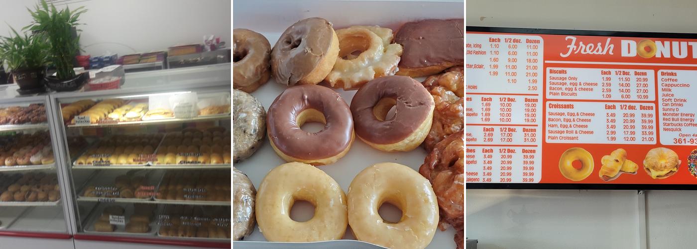 Fresh Donuts Menu