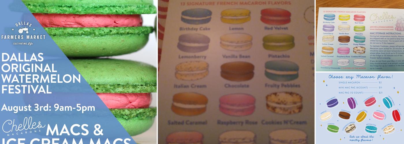 Chelles Macarons Menu