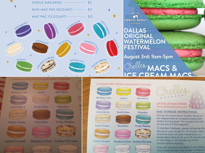 Chelles Macarons Menu