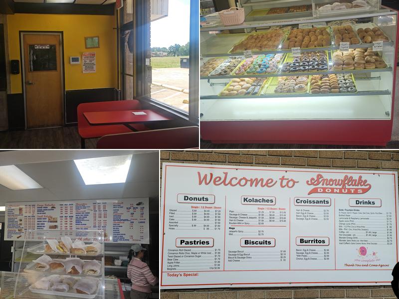 Snowflake Donuts Menu