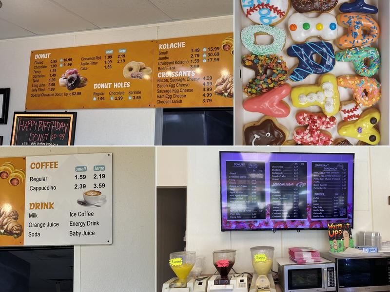 Morning Donuts Menu