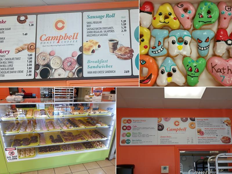 Campbell Donuts Menu
