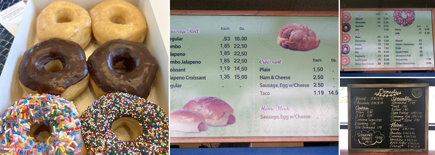 JC Donuts Menu