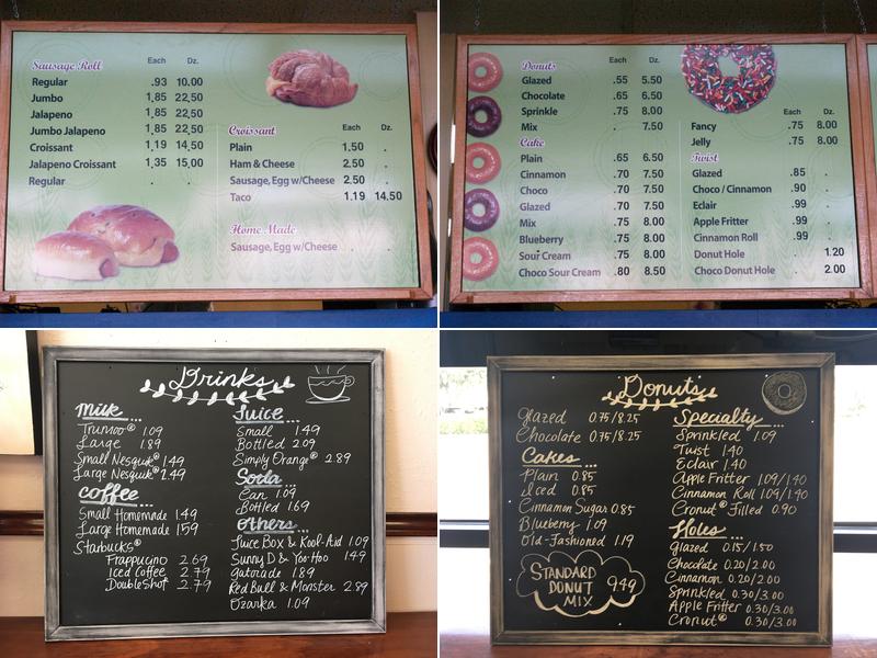 JC Donuts Menu