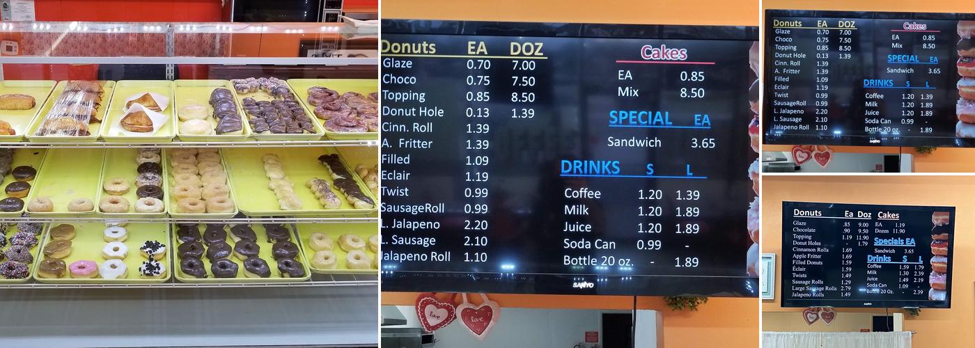 Donuts Inc Menu