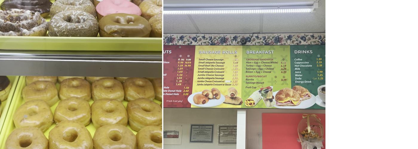 Mill's Donuts Menu