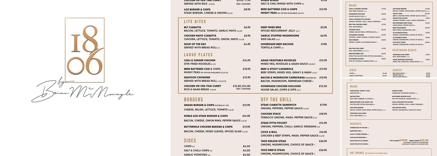 The Copper Tap Menu